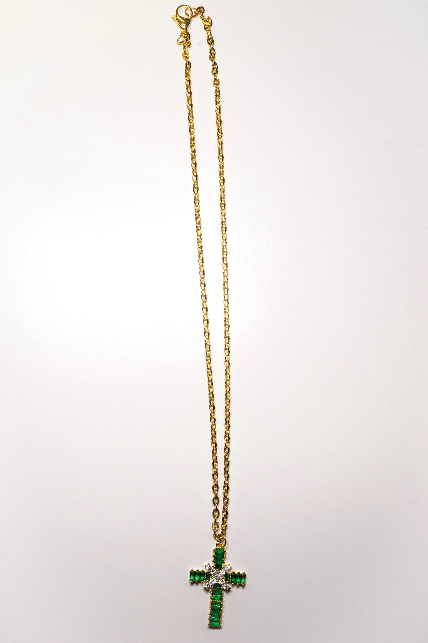 GREEN BAGUETTE CROSS