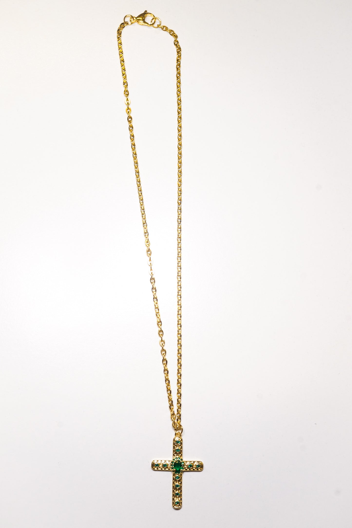 GREEN CRYSTAL CROSS