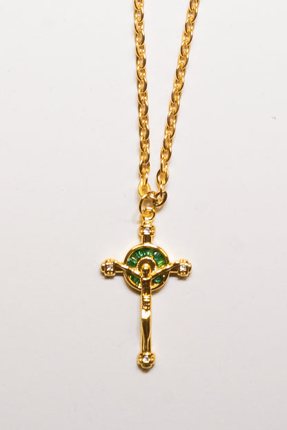 GREEN JESUS CROSS
